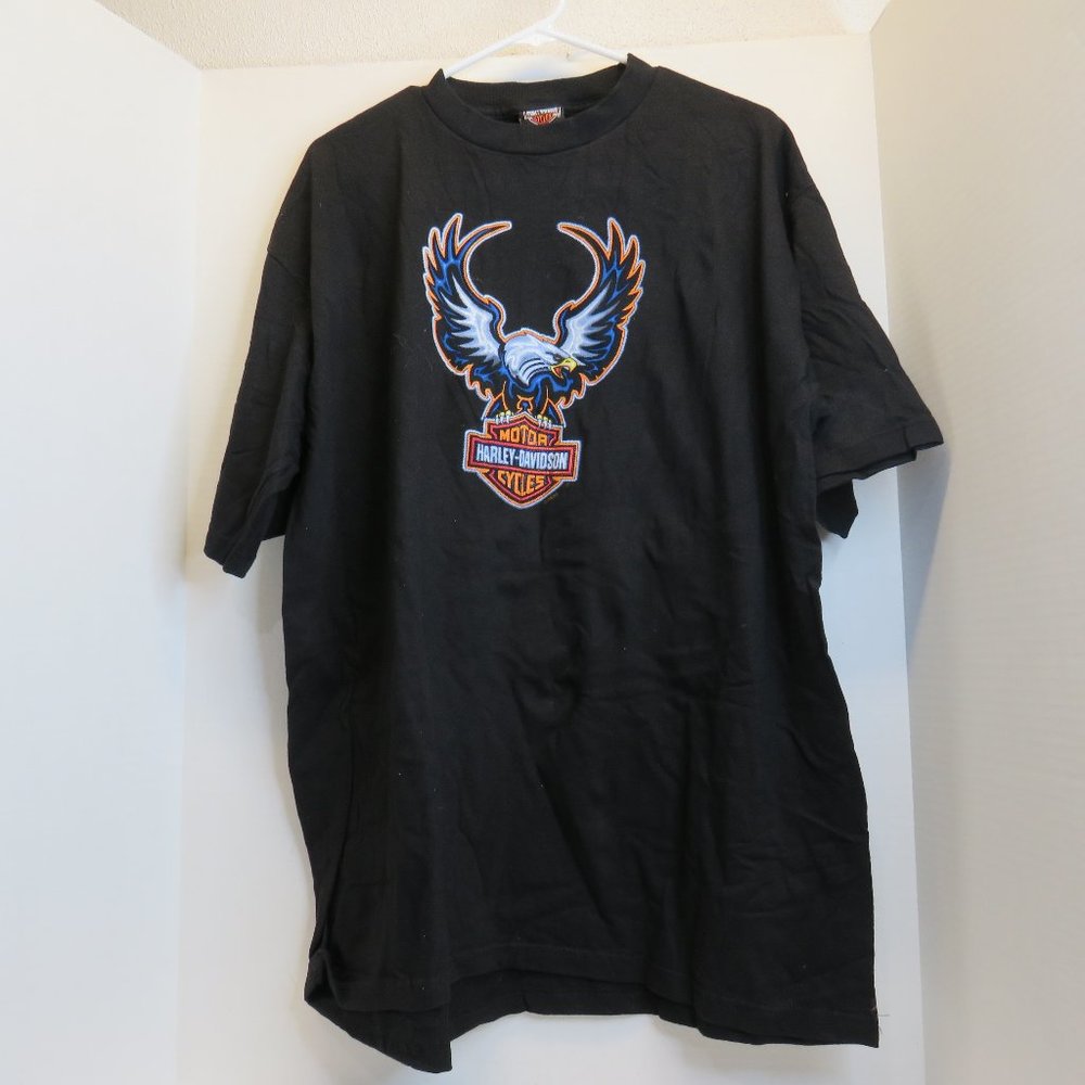 VTG 1998 Harley-Davidson XL T-Shirt NWOT Landing Eagle Logo 100% Cotton Made USA